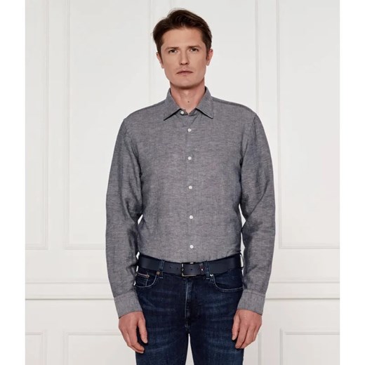 BOSS BLACK Lniana koszula C-HAL-kent-C3-223 | Casual fit ze sklepu Gomez Fashion Store w kategorii Koszule męskie - zdjęcie 185004605