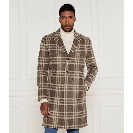 BOSS BLACK Płaszcz H-Hyde | z dodatkiem wełny ze sklepu Gomez Fashion Store w kategorii Płaszcze męskie - zdjęcie 185004666