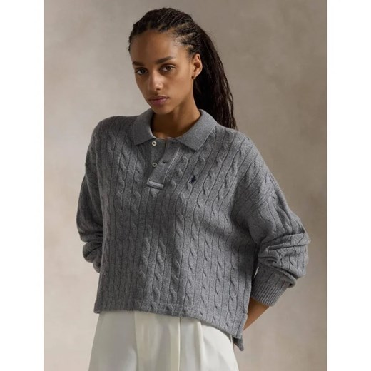 POLO RALPH LAUREN Wełniany sweter | Cropped Fit | z dodatkiem kaszmiru ze sklepu Gomez Fashion Store w kategorii Swetry damskie - zdjęcie 185004926