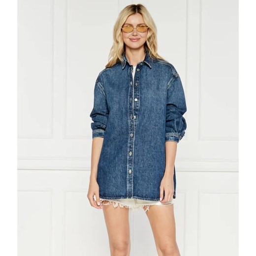 Samsøe Samsøe Jeansowa koszula SALEA | Oversize fit ze sklepu Gomez Fashion Store w kategorii Koszule damskie - zdjęcie 185004935