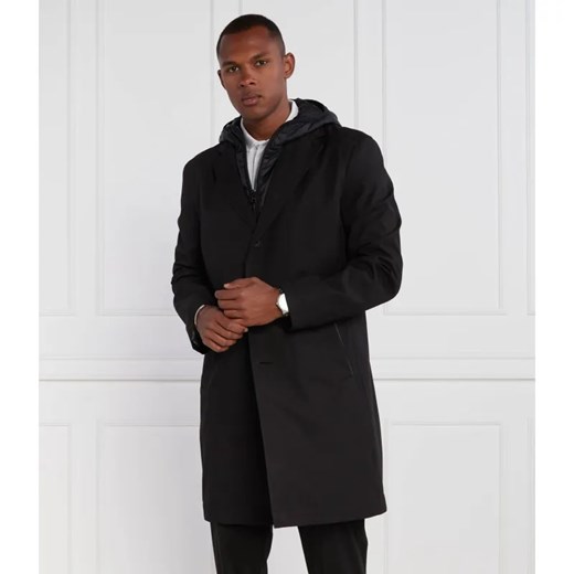 BOSS BLACK Płaszcz H Hyde Hood C 233F ze sklepu Gomez Fashion Store w kategorii Płaszcze męskie - zdjęcie 185005006