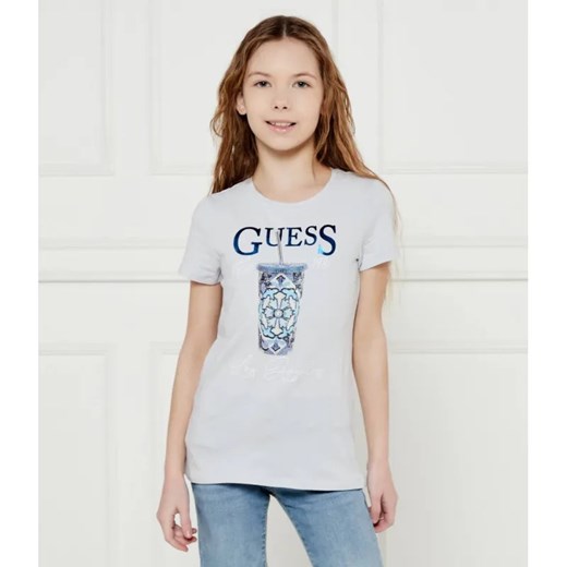 Guess T-shirt | Regular Fit ze sklepu Gomez Fashion Store w kategorii Bluzki dziewczęce - zdjęcie 185005216