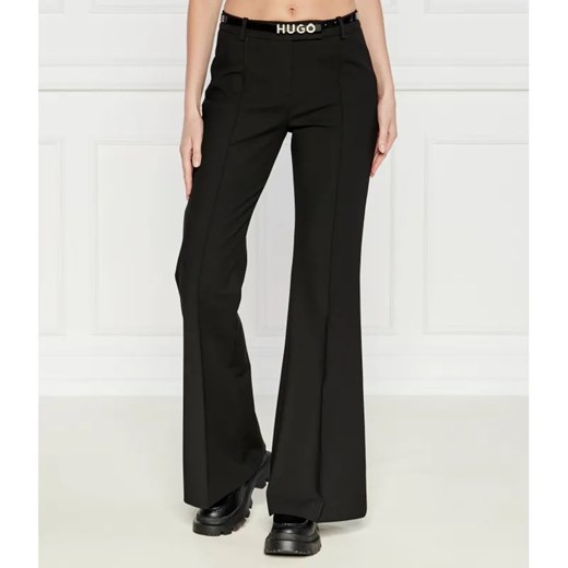 HUGO Spodnie Hosena | flare fit ze sklepu Gomez Fashion Store w kategorii Spodnie damskie - zdjęcie 185005365