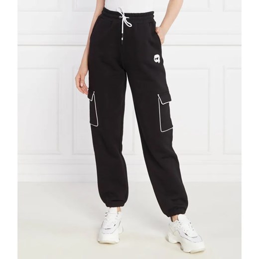Karl Lagerfeld Spodnie dresowe ikonik 2.0 | Loose fit ze sklepu Gomez Fashion Store w kategorii Spodnie damskie - zdjęcie 185005658