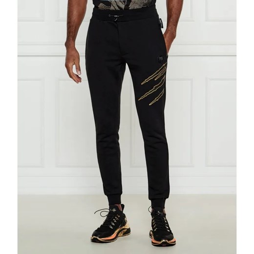 Plein Sport Spodnie dresowe Lamina Scratch | Loose fit ze sklepu Gomez Fashion Store w kategorii Spodnie męskie - zdjęcie 185005745