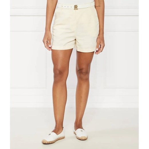 Tommy Hilfiger Szorty | Relaxed fit | z dodatkiem lnu ze sklepu Gomez Fashion Store w kategorii Szorty - zdjęcie 185005786