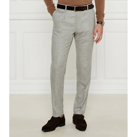 Windsor Wełniane spodnie 13 Silvi | Regular Fit | z dodatkiem kaszmiru ze sklepu Gomez Fashion Store w kategorii Spodnie męskie - zdjęcie 185005825