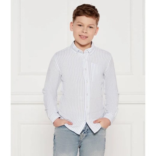 Tommy Hilfiger Lniana koszula | Regular Fit ze sklepu Gomez Fashion Store w kategorii Koszule chłopięce - zdjęcie 185005897