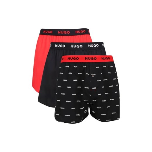 Hugo Bodywear Bokserki 3-pack WOVEN BOXER TRIPLET ze sklepu Gomez Fashion Store w kategorii Majtki męskie - zdjęcie 185006097