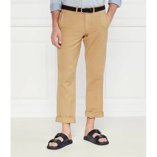 POLO RALPH LAUREN Lniane spodnie STFBEDFORDP | Straight fit ze sklepu Gomez Fashion Store w kategorii Spodnie męskie - zdjęcie 185006178