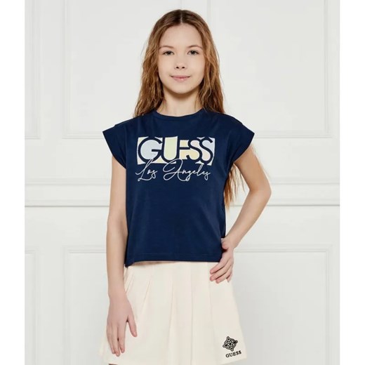 Guess T-shirt | Regular Fit ze sklepu Gomez Fashion Store w kategorii Bluzki dziewczęce - zdjęcie 185006196