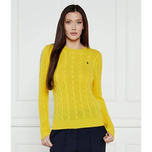 POLO RALPH LAUREN Wełniany sweter JULIANNA | Slim Fit | z dodatkiem kaszmiru ze sklepu Gomez Fashion Store w kategorii Swetry damskie - zdjęcie 185006237