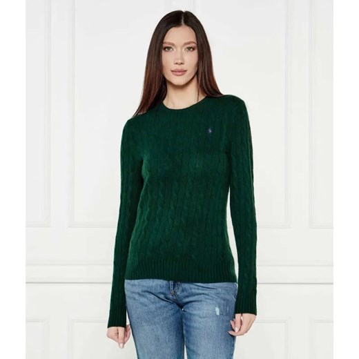 POLO RALPH LAUREN Wełniany sweter JULIANNA | Slim Fit | z dodatkiem kaszmiru ze sklepu Gomez Fashion Store w kategorii Swetry damskie - zdjęcie 185006379