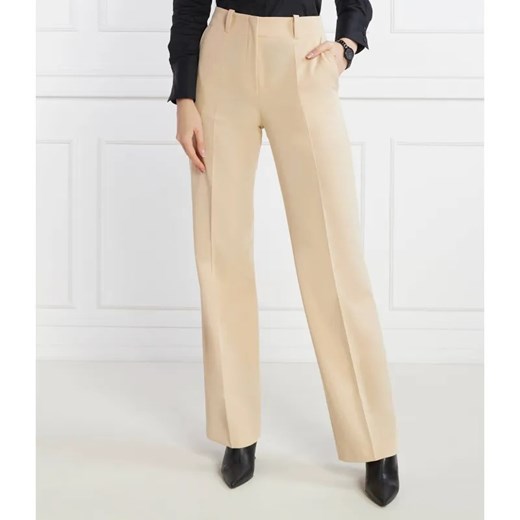 HUGO Spodnie Hulana | Straight fit ze sklepu Gomez Fashion Store w kategorii Spodnie damskie - zdjęcie 185006519