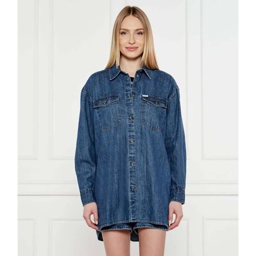 Guess Jeans Jeansowa koszula | Oversize fit ze sklepu Gomez Fashion Store w kategorii Koszule damskie - zdjęcie 185006568