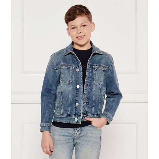 Tommy Hilfiger Jeansowa kurtka | Oversize fit ze sklepu Gomez Fashion Store w kategorii Kurtki chłopięce - zdjęcie 185006589