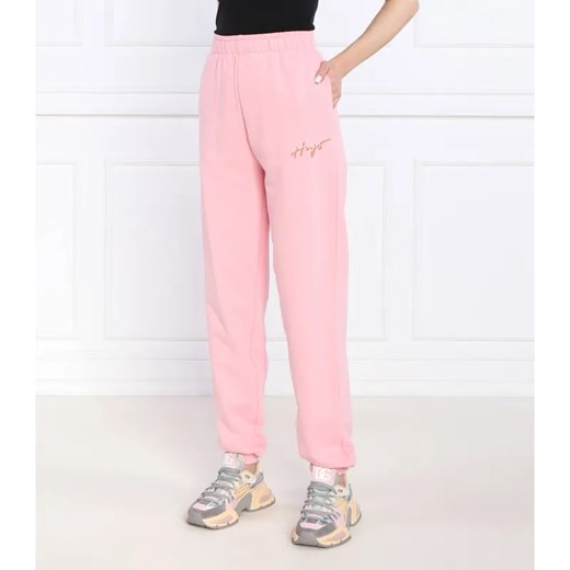 HUGO Spodnie dresowe Njola | Regular Fit ze sklepu Gomez Fashion Store w kategorii Spodnie damskie - zdjęcie 185006777