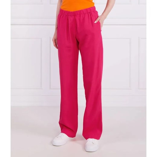 Samsøe Samsøe Spodnie | Regular Fit | z dodatkiem lnu ze sklepu Gomez Fashion Store w kategorii Spodnie damskie - zdjęcie 185006787