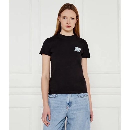 Tommy Jeans T-shirt | Regular Fit ze sklepu Gomez Fashion Store w kategorii Bluzki damskie - zdjęcie 185006788