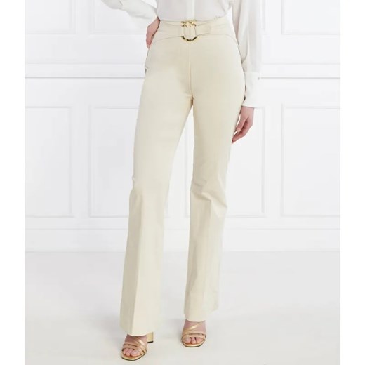 Pinko Spodnie z paskiem | flare fit | high waist ze sklepu Gomez Fashion Store w kategorii Spodnie damskie - zdjęcie 185007177