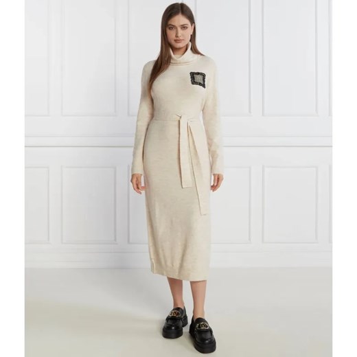 Liu Jo Rose Sukienka z paskiem | z dodatkiem wełny ze sklepu Gomez Fashion Store w kategorii Sukienki - zdjęcie 185007459
