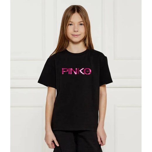 Pinko UP T-shirt | Regular Fit ze sklepu Gomez Fashion Store w kategorii Bluzki dziewczęce - zdjęcie 185007538