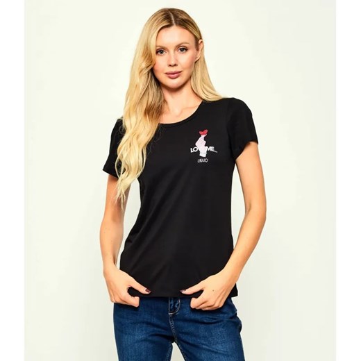 Liu Jo Sport T-shirt | Regular Fit ze sklepu Gomez Fashion Store w kategorii Bluzki damskie - zdjęcie 185007577