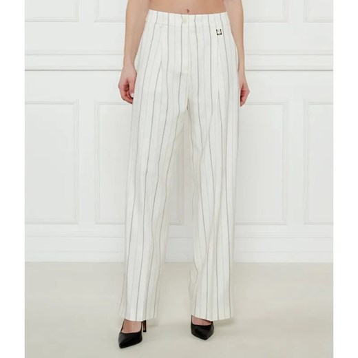 Joop! Spodnie Paris-X | flare fit | z dodatkiem lnu ze sklepu Gomez Fashion Store w kategorii Spodnie damskie - zdjęcie 185007839