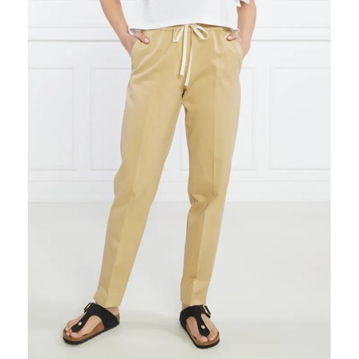 TWINSET Spodnie jogger | Slim Fit | z dodatkiem lnu ze sklepu Gomez Fashion Store w kategorii Spodnie damskie - zdjęcie 185007985