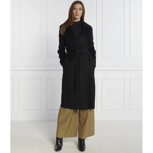 LAUREN RALPH LAUREN Wełniany płaszcz | z dodatkiem kaszmiru ze sklepu Gomez Fashion Store w kategorii Płaszcze damskie - zdjęcie 185008065