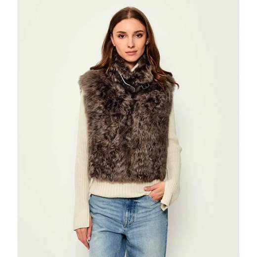 Aeronautica Militare Skórzana kamizelka | Cropped Fit ze sklepu Gomez Fashion Store w kategorii Kamizelki męskie - zdjęcie 185008217