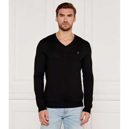 POLO RALPH LAUREN Wełniany sweter | Slim Fit ze sklepu Gomez Fashion Store w kategorii Swetry męskie - zdjęcie 185008275