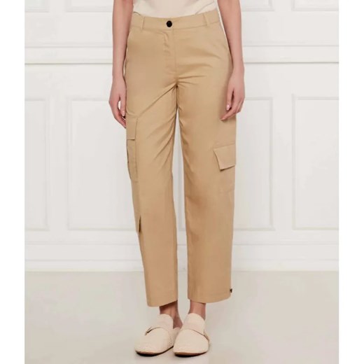 Marc Cain Spodnie cargo RENTON | Relaxed fit | z dodatkiem jedwabiu ze sklepu Gomez Fashion Store w kategorii Spodnie damskie - zdjęcie 185008298