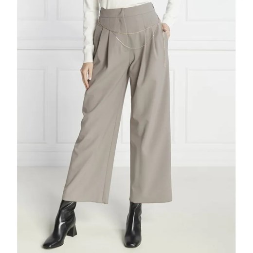 Marella Spodnie z paskiem FANTE | Regular Fit ze sklepu Gomez Fashion Store w kategorii Spodnie damskie - zdjęcie 185008445