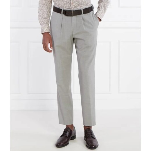 BOSS BLACK Wełniane spodnie C-Perin-RDS-233 | Slim Fit ze sklepu Gomez Fashion Store w kategorii Spodnie męskie - zdjęcie 185008468