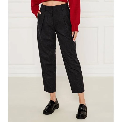 Armani Exchange Spodnie chino | Regular Fit | z dodatkiem wełny ze sklepu Gomez Fashion Store w kategorii Spodnie damskie - zdjęcie 185008636