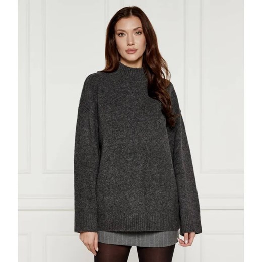 Samsøe Samsøe Wełniany sweter SACELESTE | Oversize fit ze sklepu Gomez Fashion Store w kategorii Swetry damskie - zdjęcie 185008826
