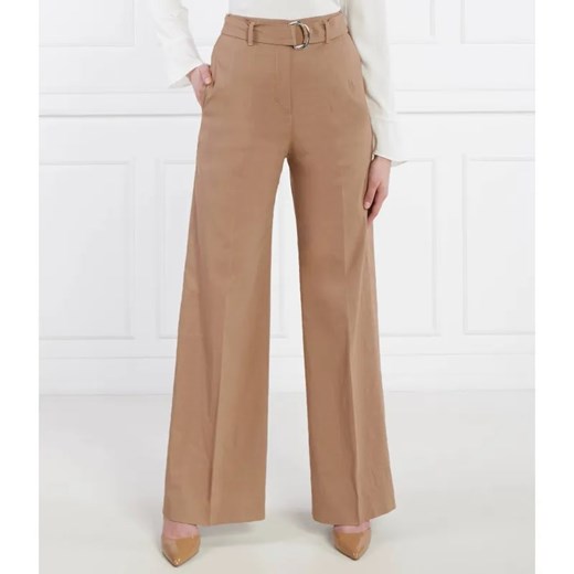 BOSS BLACK Lniane spodnie Tasena | Relaxed fit ze sklepu Gomez Fashion Store w kategorii Spodnie damskie - zdjęcie 185008957