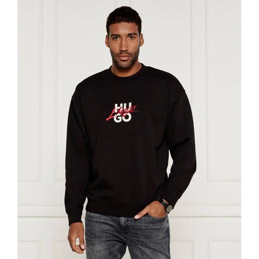 HUGO Bluza Dlogonty | Relaxed fit ze sklepu Gomez Fashion Store w kategorii Bluzy męskie - zdjęcie 185009146