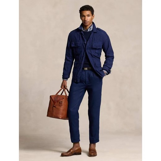 POLO RALPH LAUREN Lniane spodnie chino | Slim Fit ze sklepu Gomez Fashion Store w kategorii Spodnie męskie - zdjęcie 185009317