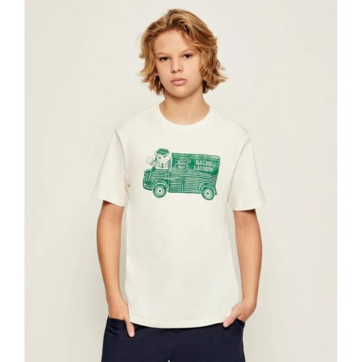 POLO RALPH LAUREN T-shirt | Regular Fit ze sklepu Gomez Fashion Store w kategorii T-shirty chłopięce - zdjęcie 185009379