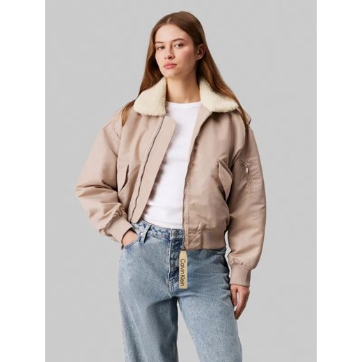 Calvin Klein Jeans Satynowa kurtka | Loose fit ze sklepu Gomez Fashion Store w kategorii Kurtki damskie - zdjęcie 185009388