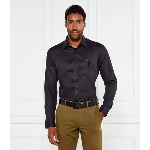 Philipp Plein Koszula Herringbone | Regular Fit ze sklepu Gomez Fashion Store w kategorii Koszule męskie - zdjęcie 185009436