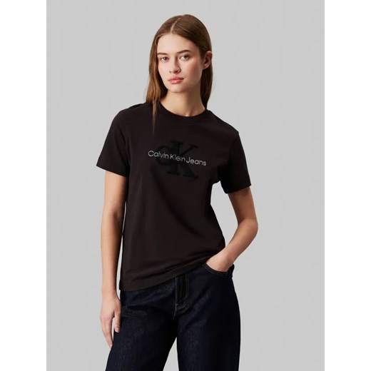 Calvin Klein Jeans T-shirt | Regular Fit ze sklepu Gomez Fashion Store w kategorii Bluzki damskie - zdjęcie 185009619