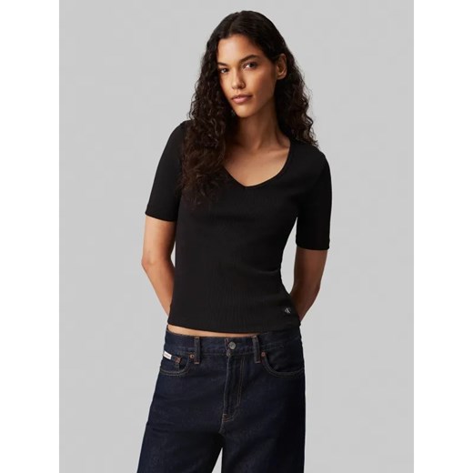 Calvin Klein Jeans Bluzka | Slim Fit ze sklepu Gomez Fashion Store w kategorii Bluzki damskie - zdjęcie 185009885