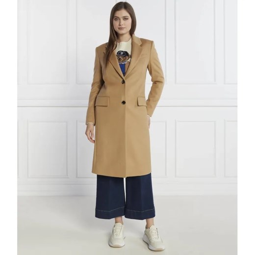 BOSS BLACK Wełniany płaszcz Catara | z dodatkiem kaszmiru ze sklepu Gomez Fashion Store w kategorii Płaszcze damskie - zdjęcie 185009908