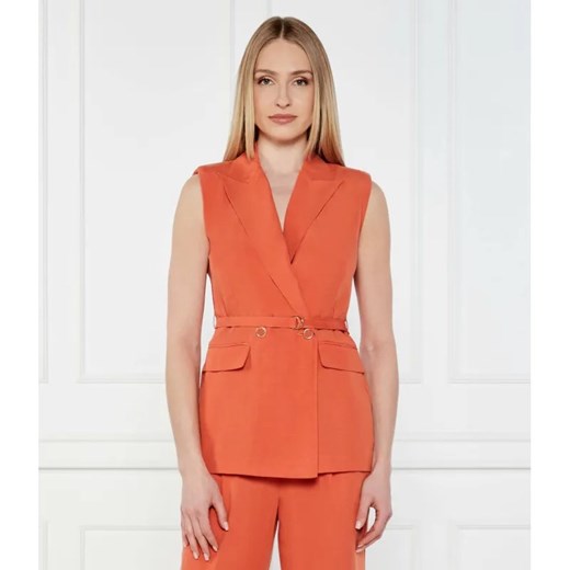 Liu Jo Kamizelka | Regular Fit | z dodatkiem lnu ze sklepu Gomez Fashion Store w kategorii Kamizelki damskie - zdjęcie 185009939