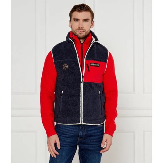 Napapijri Polarowy bezrękawnik Yupik | Regular Fit ze sklepu Gomez Fashion Store w kategorii Kamizelki męskie - zdjęcie 185010097