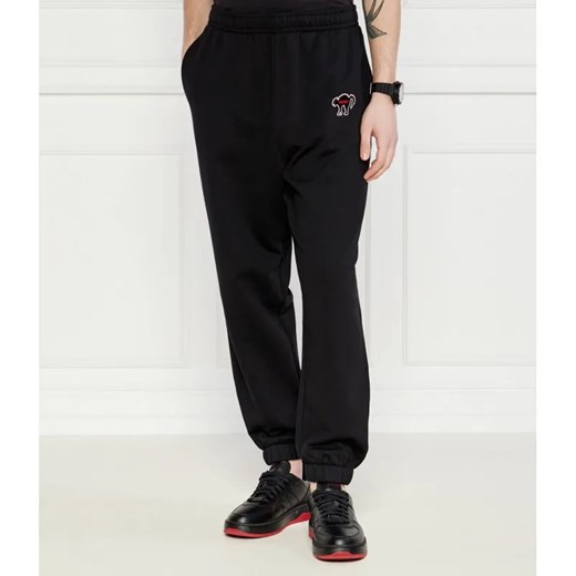 HUGO Spodnie dresowe Dunbello | Relaxed fit ze sklepu Gomez Fashion Store w kategorii Spodnie męskie - zdjęcie 185010239