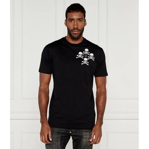 Philipp Plein T-shirt Skull&Bones | Regular Fit ze sklepu Gomez Fashion Store w kategorii T-shirty męskie - zdjęcie 185010437